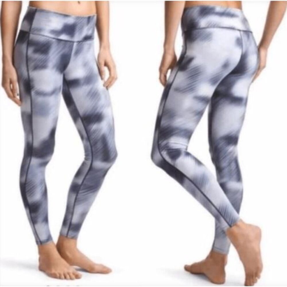 Size Small ATHLETA HIGH‎ RISE ALPINE CHATURANGA TIGHTS LEGGINGS Run Walk Yoga